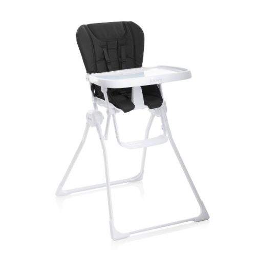 Joovy Nook Compact Fold Swing Open Tray High Chair - Black: Removable Tray, Safety Harness, Folds for Easy Transport