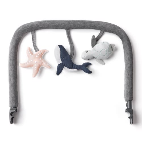 Ergobaby Evolve Bouncer Toy Bar - Ocean Wonders Charcoal Grey