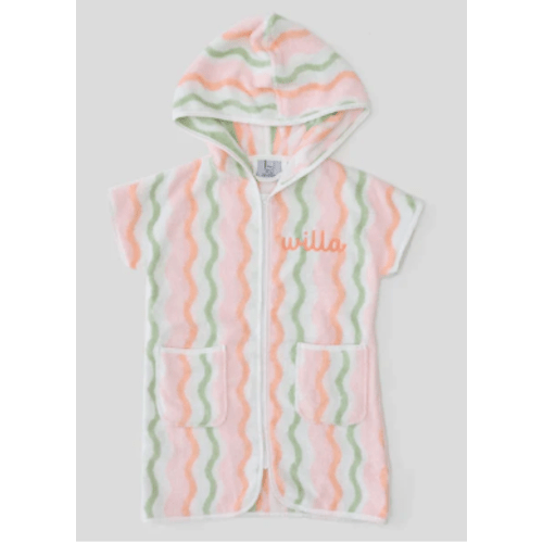 Weezie Towel Kids’ Cover Up - pink green