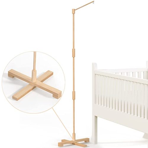 57.4" Floor Stand Baby Crib Mobile Arm
