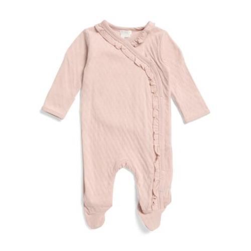 Infant Girls Pointelle Knit Footed Pajamas | Clothing | TJ Maxx