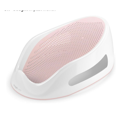 Angelcare Baby Bath Support, Pink, Birth to 6 Months, Made in Canada
