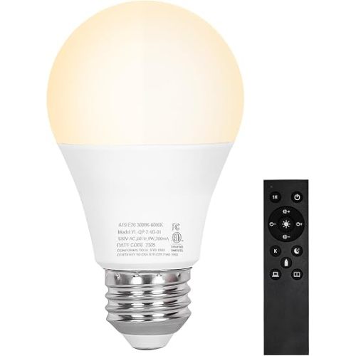 Brilvibera A19 LED Light Bulbs E26 Dimmable Bulb