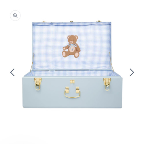 Quick Ship Teddy Bear Grand Baby Trunk - Light Blue