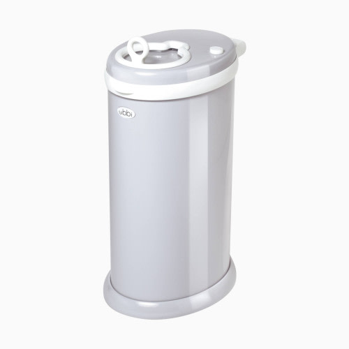 Ubbi Stainless Steel Diaper Pail - Grey