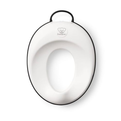 BabyBjörn Toilet Trainer - White/Black, 11.5x14x3.5 Inch (Pack of 1)