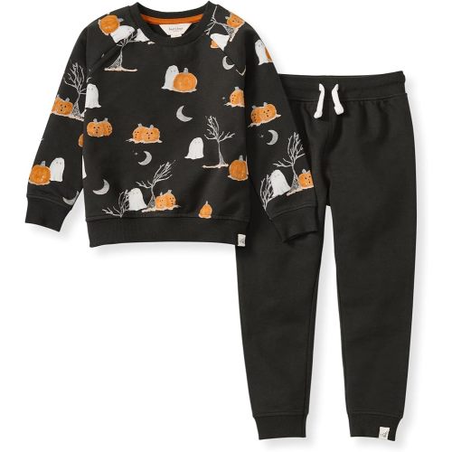 Burt's Bees Baby Boys Shirt and Pant Set, Long Sleeve Top & Bottom Outfit Bundle, 100% Organic Cotton