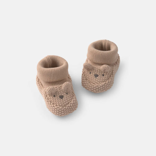 Baby Bear Baby Booties - Tan | Carter’s Oshkosh Canada