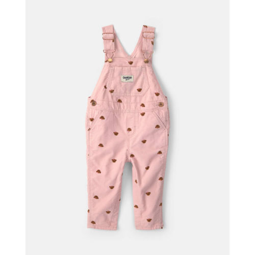 Baby Girl Bear Corduroy Overalls - Pink - OshKosh B'gosh | Carter's