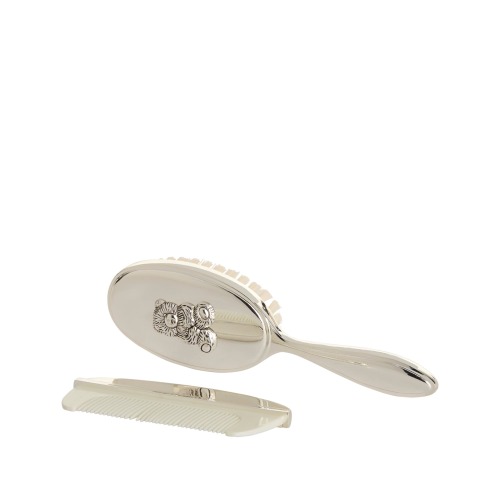 English Trousseau Kids Silver Plated Brush And Comb Set