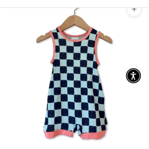 Block 'n' Pop Sleeveless Shorty Romper