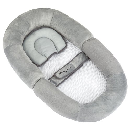 Dream On Me Portable Cozy Co-Sleeper/Lounger in Gray
