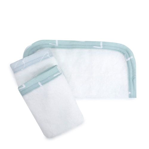 Bubba Blue Nordic Wash Cloth 3 Pack Sky/Mint