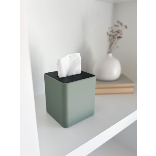 Modern Cube Tissue Box Cover | 3D Printed Minimalist Sleeve for Standard Kleenex or Scotties Box | Boho Studio Series