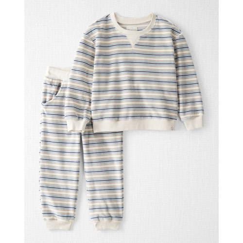 Toddler 2-Piece Organic Cotton Velour Set in Stripes - Little Planet | Carter's