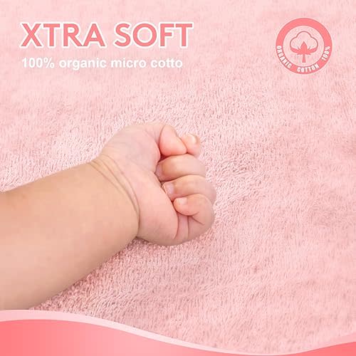 Baby Hooded Towel with Unique Animal Design Ultra Soft Thick Cotton Bath Towel for Newborn (Bunny)