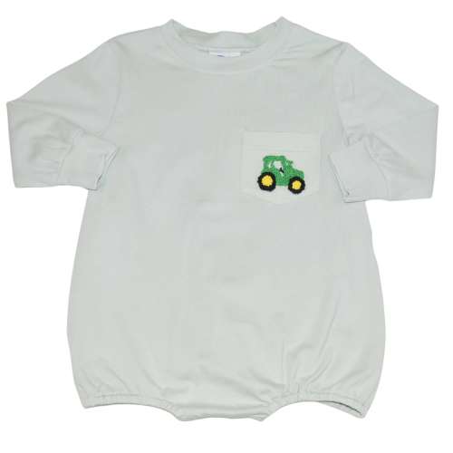 French Knot Tractor Long Sleeve Bubble