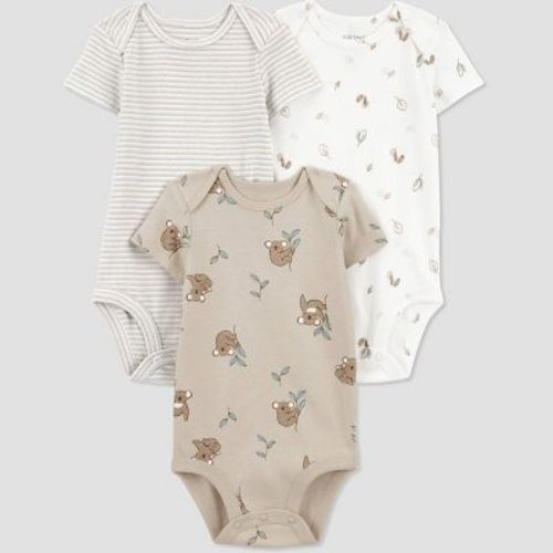 Carter's Just One You® Baby Boys' 3pk Bodysuit - White/green 9m