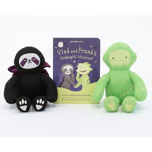 Slumberkins Vlad & Frank Midnight Mischief Set Set - Promotes Creativity, Imaginative Play, and Emotional Well-Being, SEL Tools for Boys & Girls