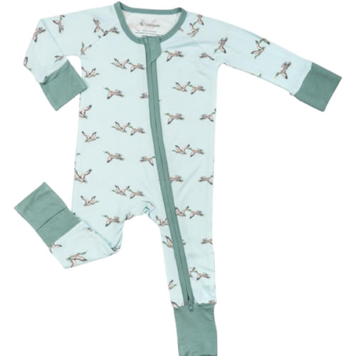 LollyBanks Baby Pajamas, 2-Way Zipper Romper, 95% Viscose Made from Bamboo and 5% Spandex, Baby Sleepers