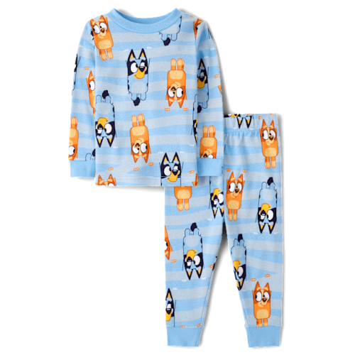 Baby And Toddler Boys Bluey™ Snug Fit Cotton Pajamas - Multi