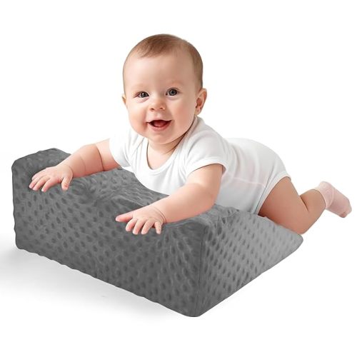 Nursing Reflux Prop for Infant,Baby Colic & Gas Relief,Memory Foam Nursery Support for Newborns Washable Removable Cover,Baby Tummy Time Prop for Neck and Shoulder Strength Growth