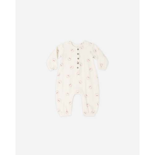 Woven Jumpsuit Heart Eyes