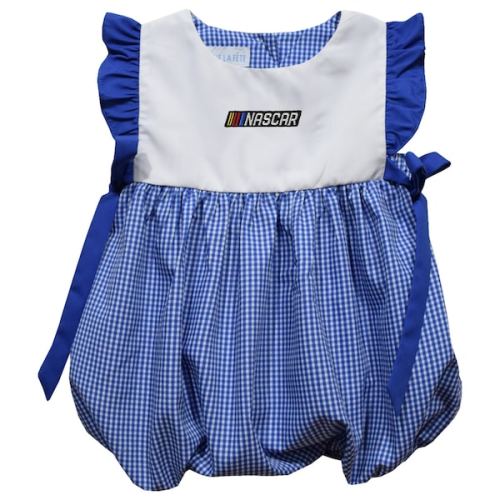 NASCAR Merchandise Vive La Fete Girl's Infant Gingham Bubble Dress - Blue