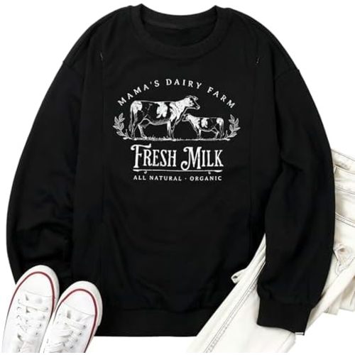 UNIQUEONE Women Nursing Sweatshirts for Breastfeeding - Friendly Zipper Maternity Sweater Long Sleeve Mama Pullover Tops