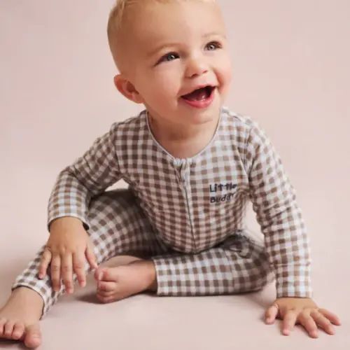 Baby White Organic Cross Over Zip Romper | Cotton On Kids Australia