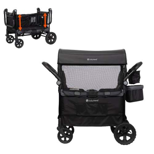 Quest PLUS 3-in-1 Stroller Wagon in Dash Black