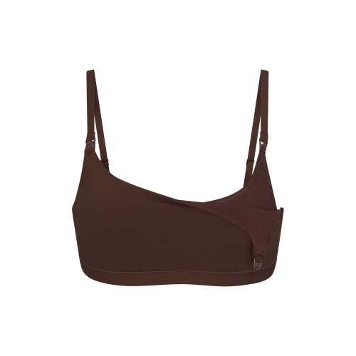 MATERNITY NURSING SCOOP BRALETTE | COCOA
