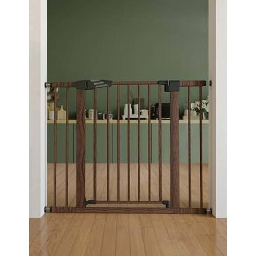 Amazon.com: Babelio 26-40 in Pressure Mounted Baby Gate for Stairs, PressGuard Dog Gate | Pressure/Wall Mount, Triple-Lock, Heavy Duty, Auto Close, Easy Install for Doorways/Kitchens/Hallway