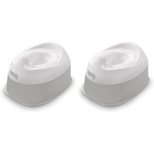 Ingenuity : ity by Ingenuity Ready Set Go Potty, Removable Bowl, Non-Skid Bottom, Wide Stable Base, Age 18 Months & Up, White & Grey (Pack of 2)