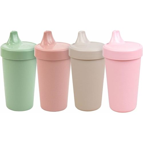 Amazon.com: Re-Play Spill-Proof Sippy Cups for Toddlers - Kids Reusable 10 Oz Set of 4, Dishwasher & Microwave Safe, Made in USA, Desert Roses : Baby