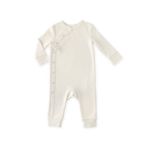 Kimono Romper - Pin Dot Sea