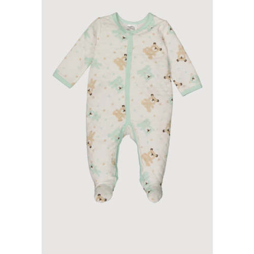 Baby Boys 0-9M Teddy Bear Graphic Quilted Footed Jumpsuit