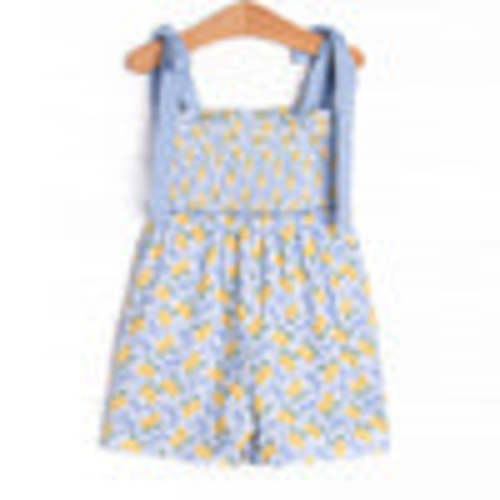 Lemon Grove Short Romper, Blue – Stitchy Fish