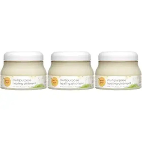 Burt's Bees Baby 100% Natural Origin Multipurpose Healing Ointment, Face & Body Baby Ointment – 7.5 Ounce Tub - Pack of 3