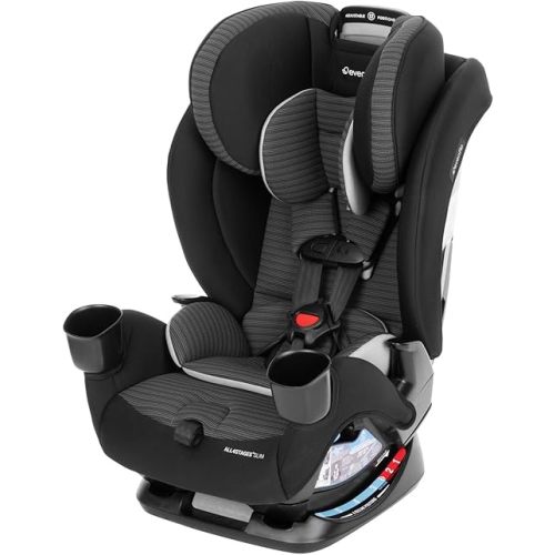 Evenflo All4Stages Slim 4-in-1 Convertible Car Seat (Tybee Black)