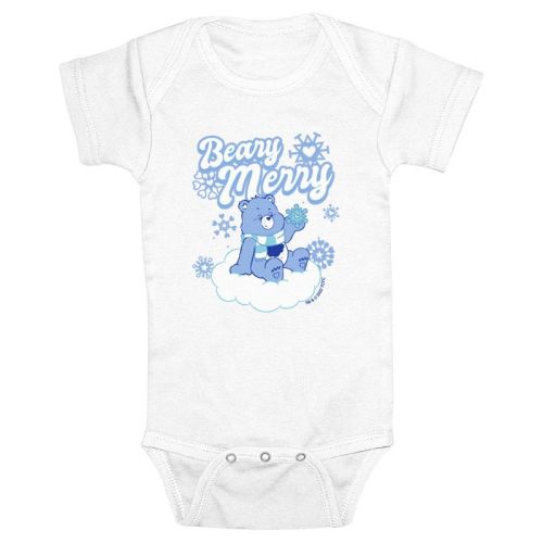 Infant's Care Bears Beary Merry Christmas Bodysuit - Black - 12 Months
