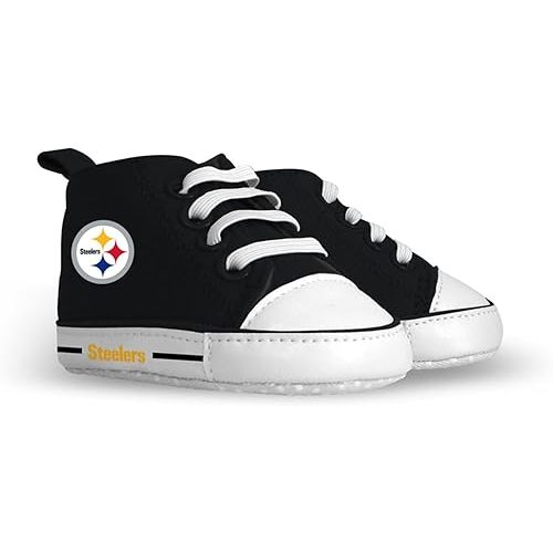 MasterPieces - NFL Baby Pre-Walkers Shoes, Officially Licensed San Francisco 49ers Football, High Top Sneakers, Soft Anti-Slip Soles, Boys and Girls, 0-6 Months