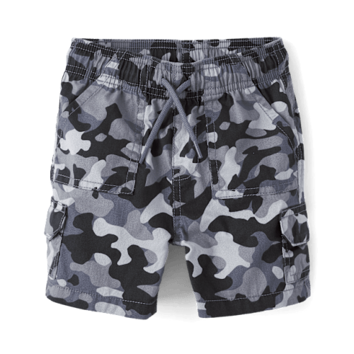 Baby And Toddler Boys Pull On Cargo Shorts - Gray
