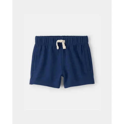 Baby Boy French Terry Shorts - Navy Blue | Carter's
