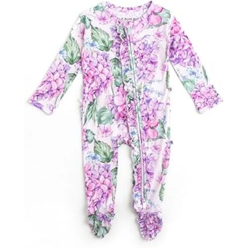 Bums & Roses Bamboo Baby Footies | Soft Spandex and Viscose from Bamboo | Two-way Zipper for Easy Change