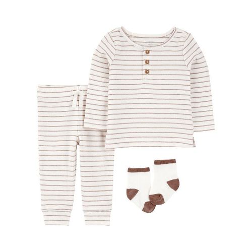 Baby Boys Carter's 3-pc. Striped Tee, Pant, & Sock Set