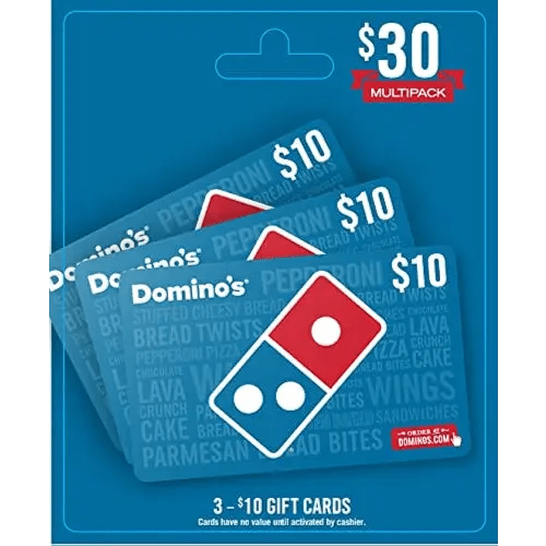 Dominos $30 Multi Pack Gift Card