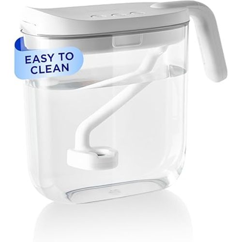 Carepod Mini 21P Ultrasonic Cool Mist Humidifier for Bedroom, Quiet & Safe for Baby, Transparent, Only 3 Washable Parts & Easy to Clean, Filter-Free, Automatic Shut-off, Lasts 20Hrs (0.74Gal/2.8L)