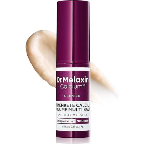 Dr.Melaxin Collagen Multi Balm Stick, Calcium & Adenosine Korean Wrinkle Stick for Eye, Neck & Face, Firming Collagen Stick, Under Eye Balm for Dark Circles & Depuffing, Korean Skin Care, 0.31 oz
