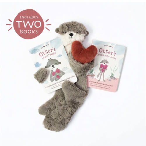 Plush Otter & Kids Book on Connecting w/ Others | Slumberkins